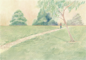 Person Taking a Stroll in the Park